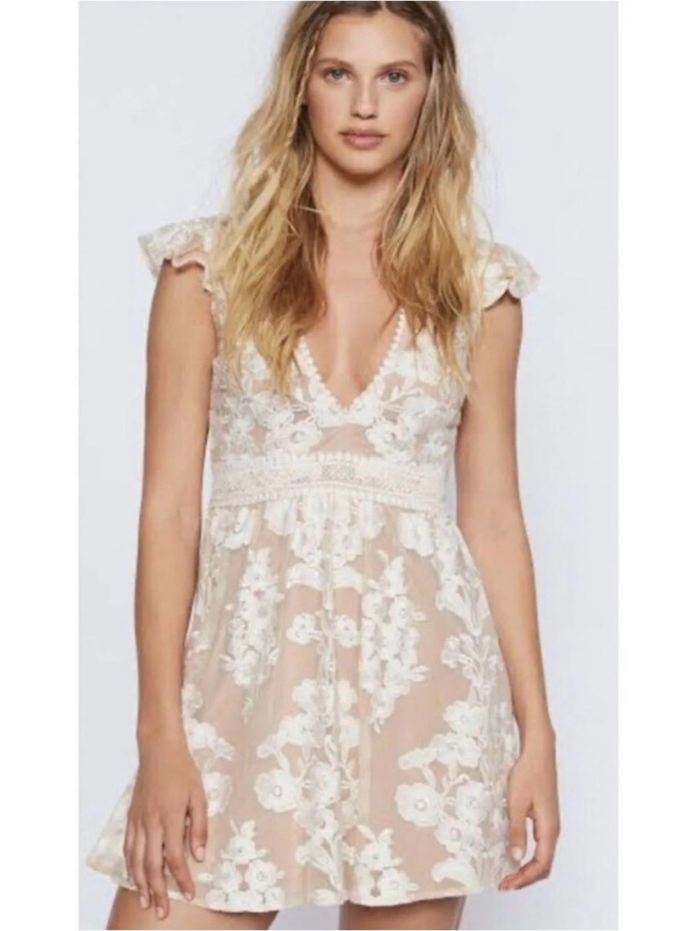 For Love & Lemons Temecula Fit & Flare Mini Dress